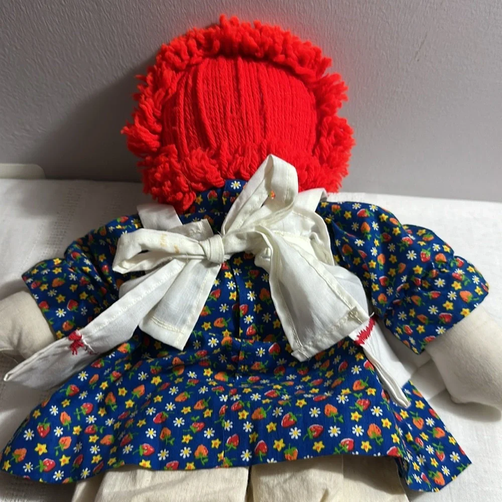 VINTAGE Raggedy Ann Doll Classic Rag Doll with Red Hair 19” tall